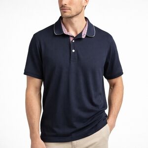 Polo Golf Ralph Lauren Navy Modal Pima Cotton Polo Shirt Sz L